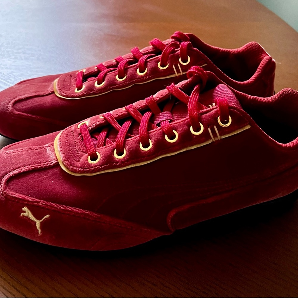 Puma Speedcat Red Suede Shoes - Picture 3 of 6